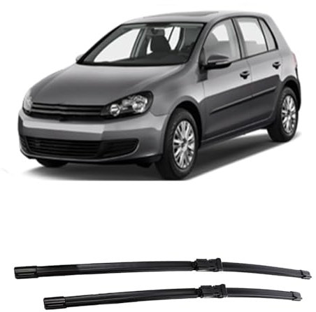 LJWAN Autowischer für Golf 6 2009-2012 24+19, Auto Windschutzscheibe Frontscheibenwischer Scheibenwische Teile Reinigungsstreifen Zubehör