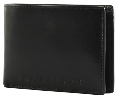 THE BRIDGE Giacomo Men's Wallet Nero Rutenio Scuro