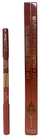 Charlotte Tilbury Lip Cheat Contour Duo - Dual-Sided Lip Liner Pencil to Sculpt & Fill for an Easy Contour Effect - Helps Prevent Lipstick Feathering - Fair