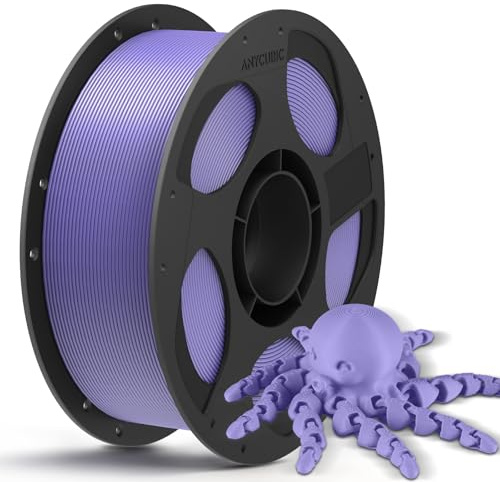 ANYCUBIC PLA+ Filament 1.75mm, Hohe Zähigkeit und Präzision -3D-Druckmaterialien, PLA Plus Intelligente Identifikation, 1KG Interstellar Lila
