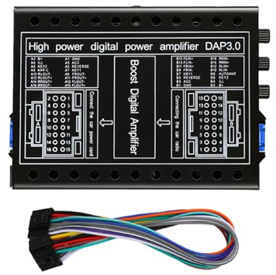 YUNGLOO 4x60W Digital Sound Processors Car DSP Amplificatore Facile Installazione Regolazione 12V Booster Dissipazione di Calore Amplificatore Auto