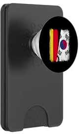 Germany South Korea Half Flag German South Korean PopSockets PopWallet for MagSafe