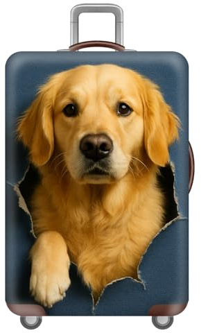 KofferschutzhüLle,Elastische,Kratzfeste Koffer HüLle Mit Tiermotiv,Katze Und Hund Reisen,GeschäFtsreisen,Wiederverwendbar,Waschbar,Luggage Cover FüR Kinder Und Erwachsene (Bunts 4,XL(29-32inch))