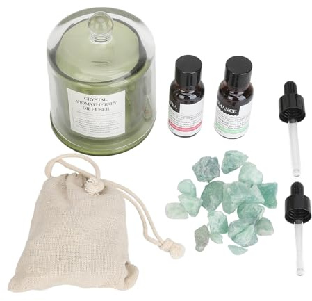 Juego de Regalo de 2 difusores de aceites Esenciales de Piedra, difusor de aromaterapia sin Llama con Tapa de Piedra, Fragancia de Larga duración para la decoración del