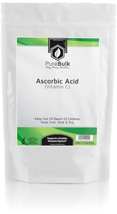 PureBulk Pure Ascorbic Acid (Vitamin C) Powder (500 Grams)