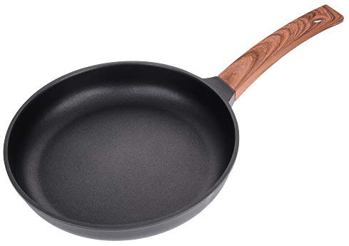 GRÄWE Bratpfanne aus Aluguss, Ø 28 cm, Gusspfanne mit 3-facher Greblon C3 Antihaft-Beschichtung - Serie Alu-Line