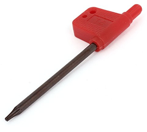 Aexit Bandiera rossa tipo T6 Torx chiave chiave inglese chiave cacciavite lunghezza 87mm ID: 891709