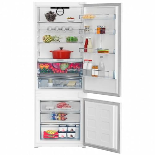 BEKO BCNE400E40SN Frigorifero Combinato, 370 Litri, Altezza 193 Cm, Porte Reversibili, Colore Bianco, Classe Energetica E