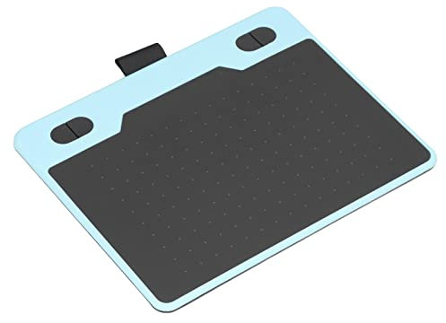 AMONIDA Tablette d'animation, 155x100mm Plug and Play 8192 Niveaux Stylet 233 PPS 5080 LPI Tablette de Dessin Graphique pour Ordinateur Portable (Bleu)