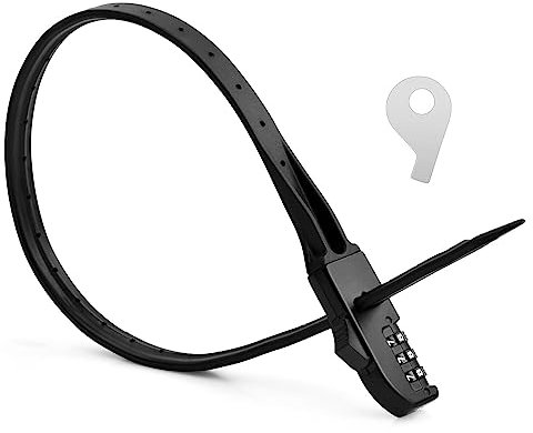 Anseom Fahrrad Bandschloss, Multifunktions-Sicherheitsband 54 mm Mehrzweck Verstellbares Fahrradschloss pour Ski Tricycle Scooter Motorrad Fahrrad