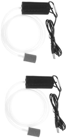 Happyyami 2St Luftpumpe für Aquarien Aquaponik kleine Tauchwasserpumpe USB Zubehör für Aquarien angelzubehör Teichpumpe für Aquarienfische Aquarium Teichpumpe draussen Luftkompressor