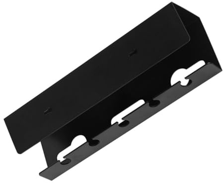 Hoement Kabelmanagement Untertischablage aus Ps Schwarz Formstabil zur Ordentlichen Kabelorganisation unter Schreibtisch für Büro und Arbeitszimmer