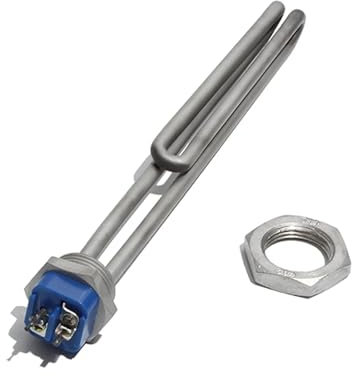 AUPERS 1 Inch BSP/NPT All 304SUS Water Heating Element with Accessory 220~240V Screw in Type Water Immersion Heater for Water Boiler Reality(BSP 220-240V_3.5KW 280MM)