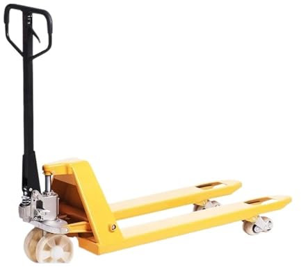 BADIKA transpalette Manuel Palette Mobile Roue en Nylon 2T, Faible capacité 685x1220mm, cric hydraulique Manuel Jaune for transpalette Manuel, Outils de manutention