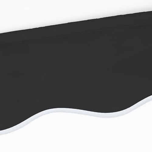 Eclipse Volant aus Polyacryl inkl. Keder, hochwertiges Markisentuch Farbe: Schiefer, Markisenbreite: 4.0 m Zubehör für Verschiedene Markisen als Sonnenschutz für Balkon und Terrasse