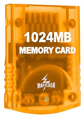 Mayflash Carte mémoire 1024 Mo (16344 blocs) pour Gamecube et Wii