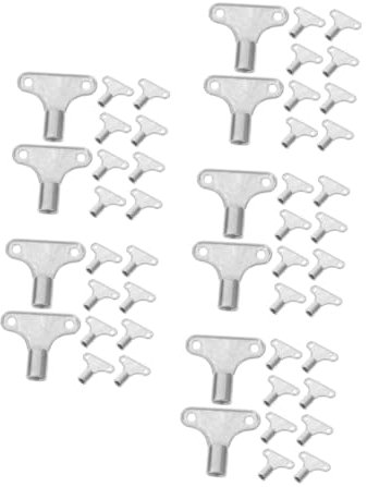 Lurrose 50pcs Multi-Functional Radiator Bleed Key Air Vent Keys for Radiator Plumbing Bleeding Tools for Heater Faucet