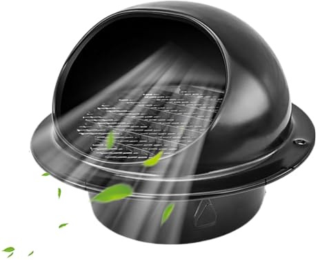 Uhngw Grille De Ventilation, Grille De Soubassement 10/15cm Avec Moustiquaire Intégrée, Connexion pour Tuyau d'Extraction Mur Plafond Toit Cave Garage Séjour Intérieur Extérieur Chambre