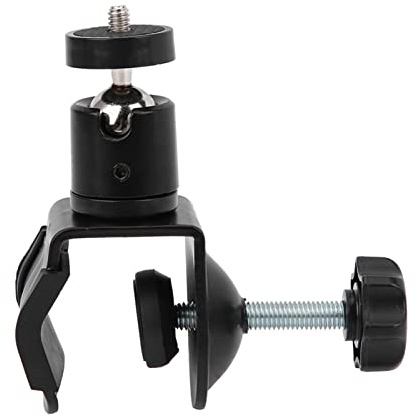 Ausla Pince à Tête Sphérique Multifonction, Clamp/Holder pour Appareil Photo Numérique en Alliage avec Vis 1/4, Taille de Serrage Maximale 3,5 Cm, Adaptée aux Appareils Photo de Sport et à la