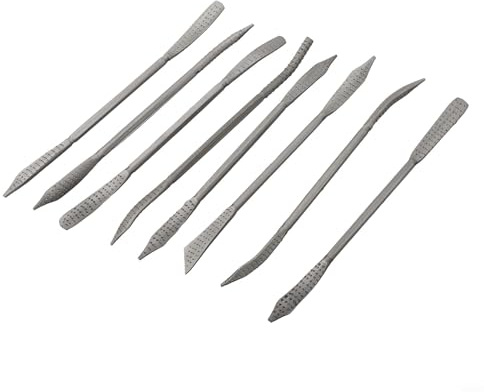 Lot de 8 limes à râpe à bois pour professionnels avec poignées ergonomiques confortables