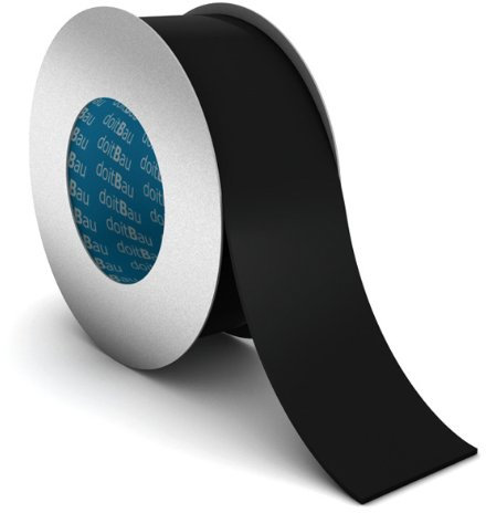 doitBau deflexx Profi nastro barriera al vapore nero 50mm x 25m - nastro adesivo ad alte prestazioni per film barriera al vapore film barriera al vapore barriera al vapore, applicazione universale