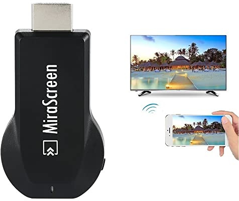 SmartSee MiraScreen Wireless Display Adapter Dongle 1080P HD Screen Mirroring Media Player Stick for Tablet Smartphone Compatible with Miracast Airplay DLNA