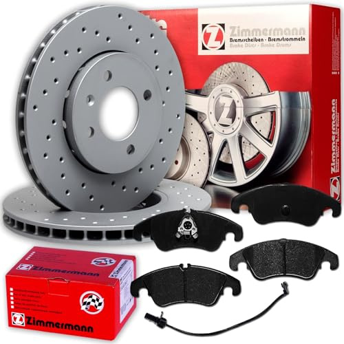 Zimmermann Sport Bremsscheiben 320mm + Beläge vorne für A4 B8 8K + A5 8T 8F