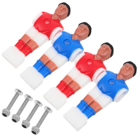 WEKAMOS 2 Juegos Figuras de Futbolín de Plástico Repuestos Duraderos para Mesa de Fútbol de Figuras Miniatura para Juego y Oficina Incluye Tornillos Accesorios para Recreación y Team