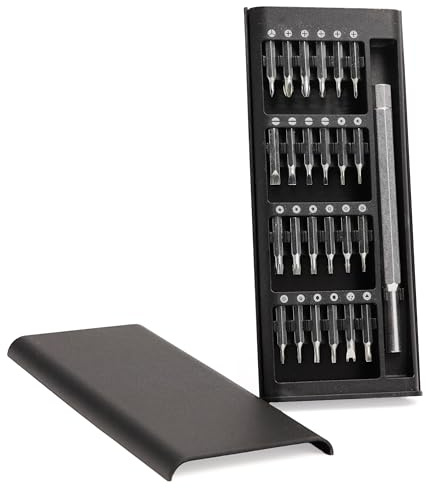 Set Cacciaviti di Precisione 24 in 1, Kit Riparazione Elettronica con Punte Magnetiche, Cacciavite Professionale per Smartphone, Laptop, Console, Orologi e Dispositivi