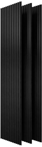 Stegu PROLINE Akustiklamellen Schwarz - 240x60 cm, 3 Stück - FSC®-zertifiziert Schallabsorbierende Wandpaneele wandverkleidung - Für Optimale Raumakustik und Innenwand Dekoration