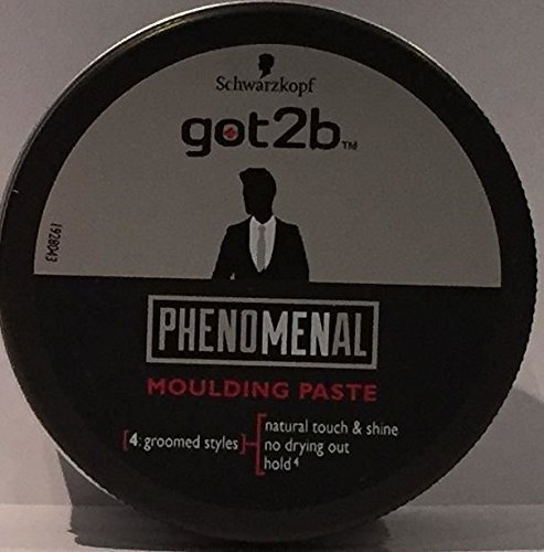 THREE PACKS of Schwarzkopf Got2b Phenomenal Moulding Paste 100ml by GOT 2B