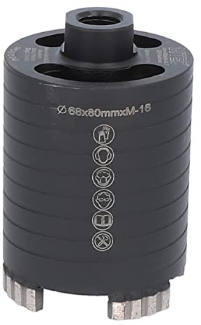 BTEC – Diamant Dosensenker 68 mm mit M16-Aufnahme + 80 mm Nutzlänge – Dosenbohrer für Mauerwerk, Kalksandstein, Ziegel, Poroton, Putz uvm. – Diamant Bohrkrone