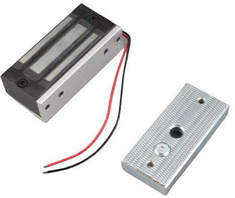 Elektromagnetiskt lås DC 12 V alluminum säkert dörrlås 60 kg kraft dra dold elektromagnet stängning
