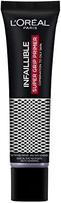 L'Oréal Paris Infaillible Super Grip Primer, Lightweight and Mattifying Primer, for a More Even Skin Finish, Long Lasting, 35 ml