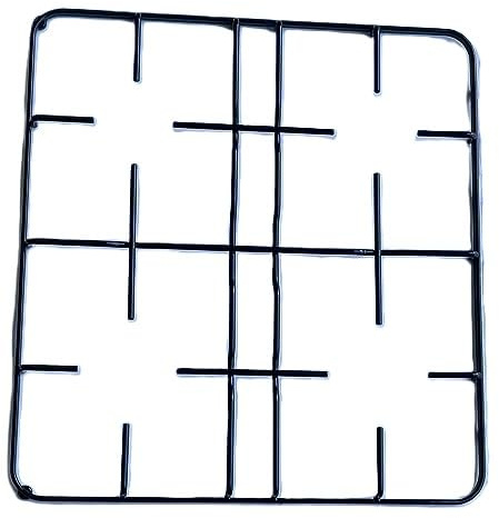 COMPATIBILE CON Griglia in ferro candy gasfire iberna smaltato nero lucido 445 x 478 mm. per cucina piano cottura 4 fuochi a gas - P1750(GARANTITO DA HOMELY)
