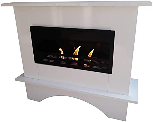 Kaminbau Mierzwa Ethanolkamin Gelkamin Modell Nina Weiß incl. 27 Teil. Set