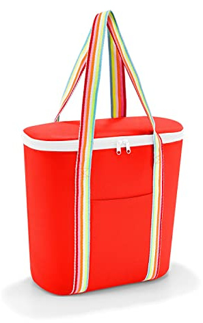 reisenthel thermoshopper Kühltasche für den Einkauf oder das Picknick mit 2 Trageriemen Aus wasserabweisendem Material, Couleur:pop Strawberry