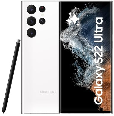 Samsung Galaxy S22 Ultra, Android Smartphone, 6,8 Zoll Dynamic AMOLED Display, 5.000 mAh Akku, 512 GB/12 GB RAM, Phantom White, inkl. 36 Monate Herstellergarantie [Exklusiv bei Amazon]