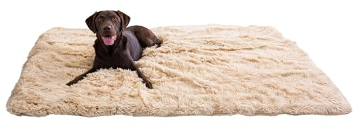 Best Friends by Sheri Calming Shag Hundedecke für große Hunde, wasserdichte Beschichtung, Taupe, 152,4 x 203,2 cm