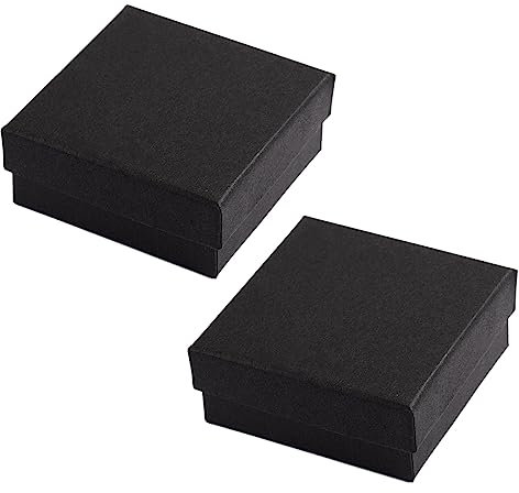 XPEX 2 Pezzi Scatola Regalo Piccola,Scatola Regalo con Coperchio,Semplice e Pratico, Sobrio e Unico, Molto Adatto per la conservazione dei Gioielli