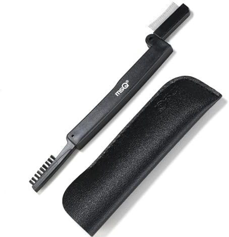 Eyelash Comb MSQ Eyelash Separator Folding Eyelash Comb Brow Brush Mascara Applicator Eyelash & Brow Definer Eyebrow & Lash Brush Eyebrow Grooming Tool