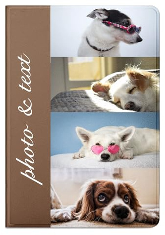 Pnakqil Kompatibel mit Apple iPad 2020/2019/2021 10,2 Hülle Personalisierte Foto Text, PU Leder Flip Tasche Hüllen Tablet Schutzhülle Stoßfestigkeit Custom Case Only für ipad 9./7./8. Gen, 9