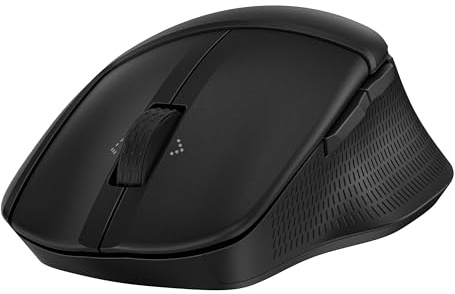HP 480 Comfort Bluetooth Mouse - Contoured Shape - Connect up to 3 Devices via Bluetooth® 5.3-6 Programmable Buttons - Multi-OS Compatible - Soft Side Grips, Quiet Clicks - Multi-Surface Traction