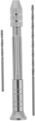Taladro Manual para 1 Juego Brocas, Velas de Metal Plata
