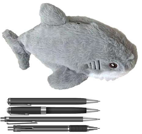 Hai Federmäppchen, Schreibwaren Organizer Hai Federmäppchen, Niedliche Cartoon Bleistifttasche Für Kinder, Großes Fassungsvermögen Lustiges Federmäppchen Mit Reißverschluss