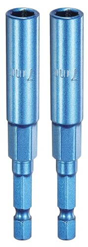 sourcing map 2 llaves de tuerca de 7 mm, llave hexagonal de acero CR-V, herramientas de llave de vaso con vástago hexagonal de cambio rápido de 1/4 pulgadas para taladros eléctricos, destornilladores