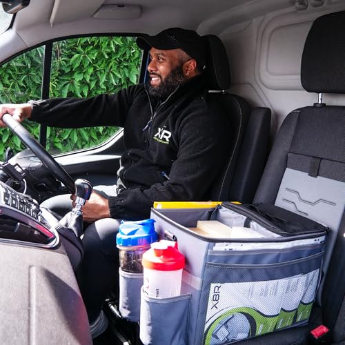 X Front Seat Trade Van Campervan Vehicle Storage Organiser Bag With Lunchbox Cool Pack Tool Box