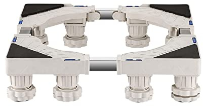 Soporte MóVil Universal para Secadora Base para lavadora de muebles, base de plataforma, antivibración, longitud y ancho ajustables de 16 a 25, soporte para secadora y refrigerador, soport