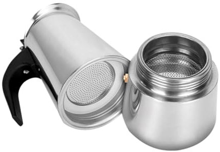 IWOWHERO Caffettiera Espresso Acciaio Inossidabile Tazze per Piano Induzione Facile da Usare e e