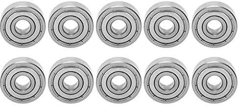 S628Z Beas, 10Pcs less Steel Skateboard Beas Set, Rotating Speed for Skateboards boards Roller Skates, Friction